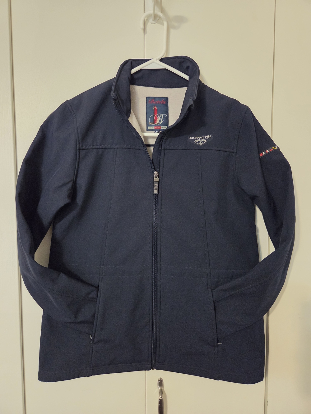 Batela Spain Women’s Nautical Navy Blue Softshell Zip Jacket - Size EU 40 / US L